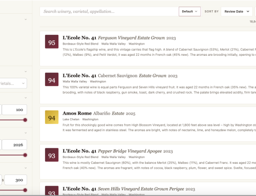 New wine search implementation coming